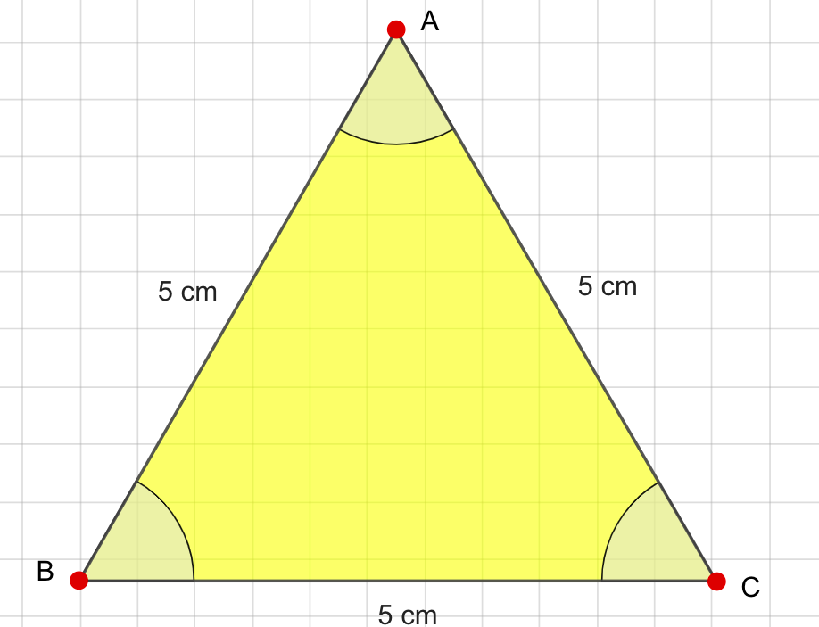 Trouver le type de triangle, classifications des triangles, triangle équilatéral studysmarter