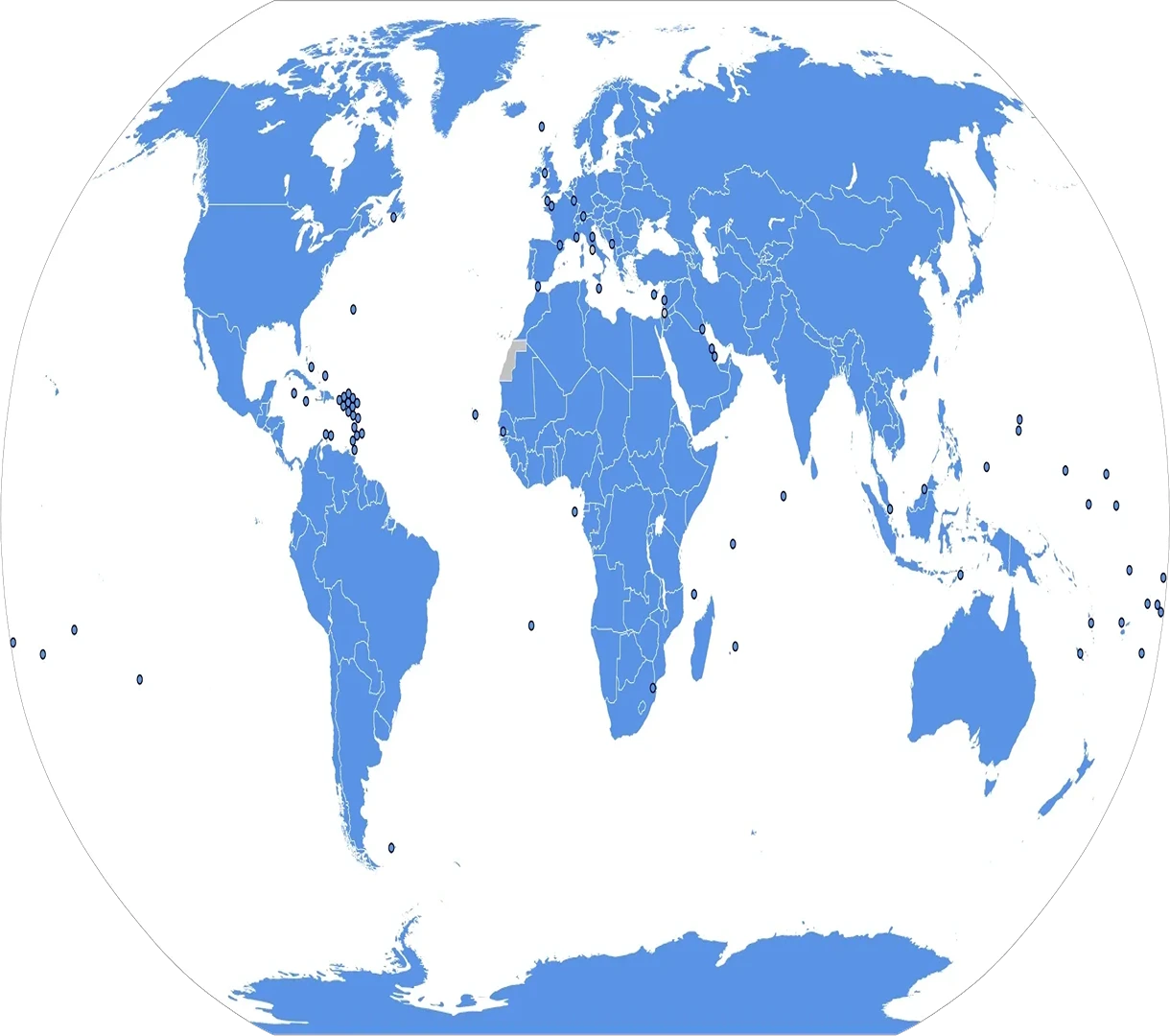 IGOs Map of UN member states StudySmarter