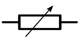 Circuits Symbole d'une résistance variable StudySmarter
