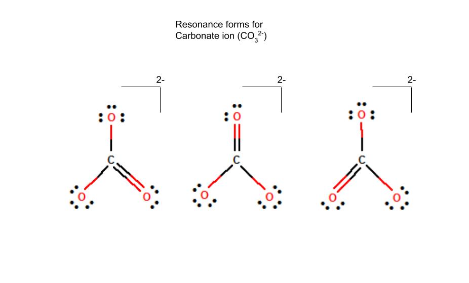 Charge formelle Résonance du carbonate StudySmarter
