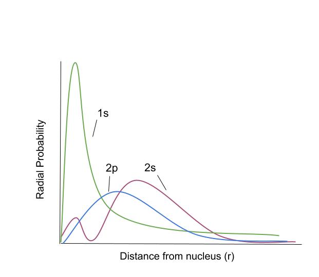 Effet de blindage Emplacements probables des électrons en fonction des orbitales StudySmarter