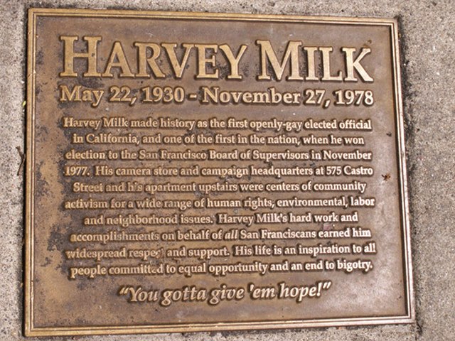 Contracultura de los años 60 Placa conmemorativa de Harvey Milk StudySmarter