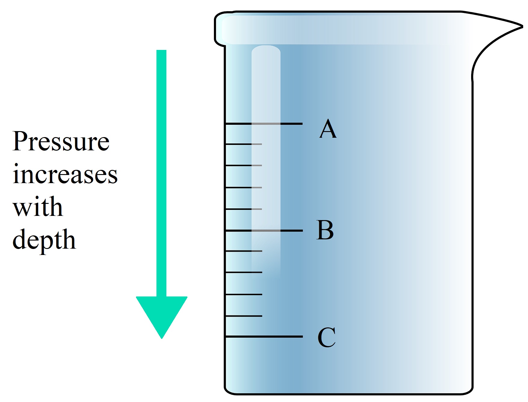 Hydrostatic Force and Pressure pressure increases with depth Vaia