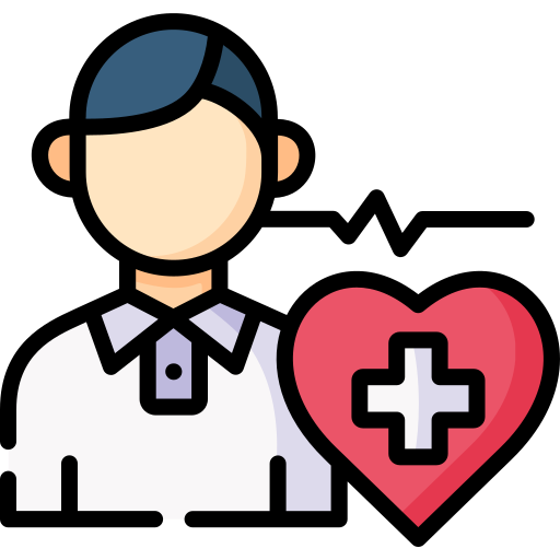 Chances de vie, personne avec un cœur médical et une ligne de rythme cardiaque à côté d'elle, StudySmarter