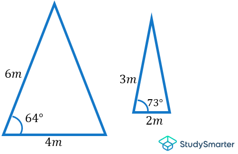 Similitude En utilisant la règle de l'angle latéral, StudySmarter