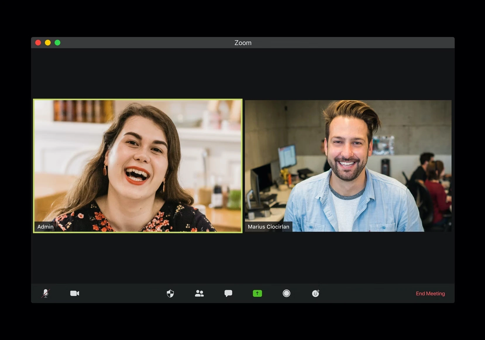 Interview in research Zoom meeting example StudySmarter