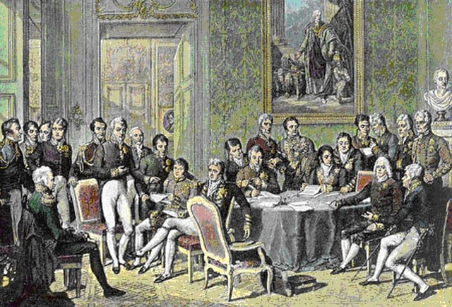 Italian Unification A depiction of the Congress of Vienna StudySmarter