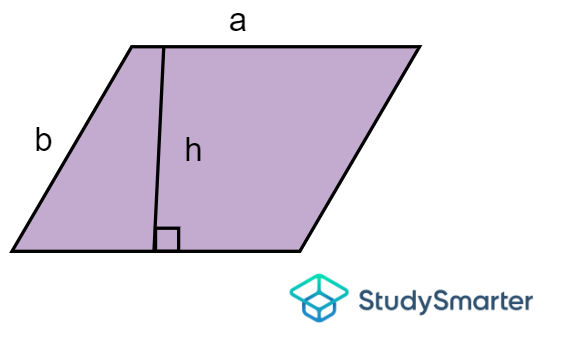 Area of a parallelogram, StudySmarter Originals