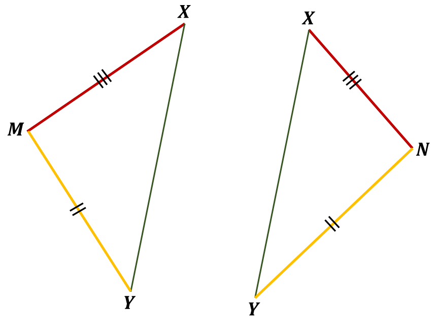 SSS and SAS Image 3 of congruent triangles formed from equidistant lines StudySmarter