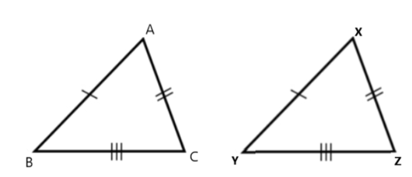 Théorème SSS, triangles congruents SSS, StudySmarter