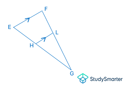 Proportionality Theorems An example for solving proportionality StudySmarterrtio