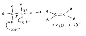 Reazioni di eliminazione, meccanismo generale di eliminazione, StudySmarter