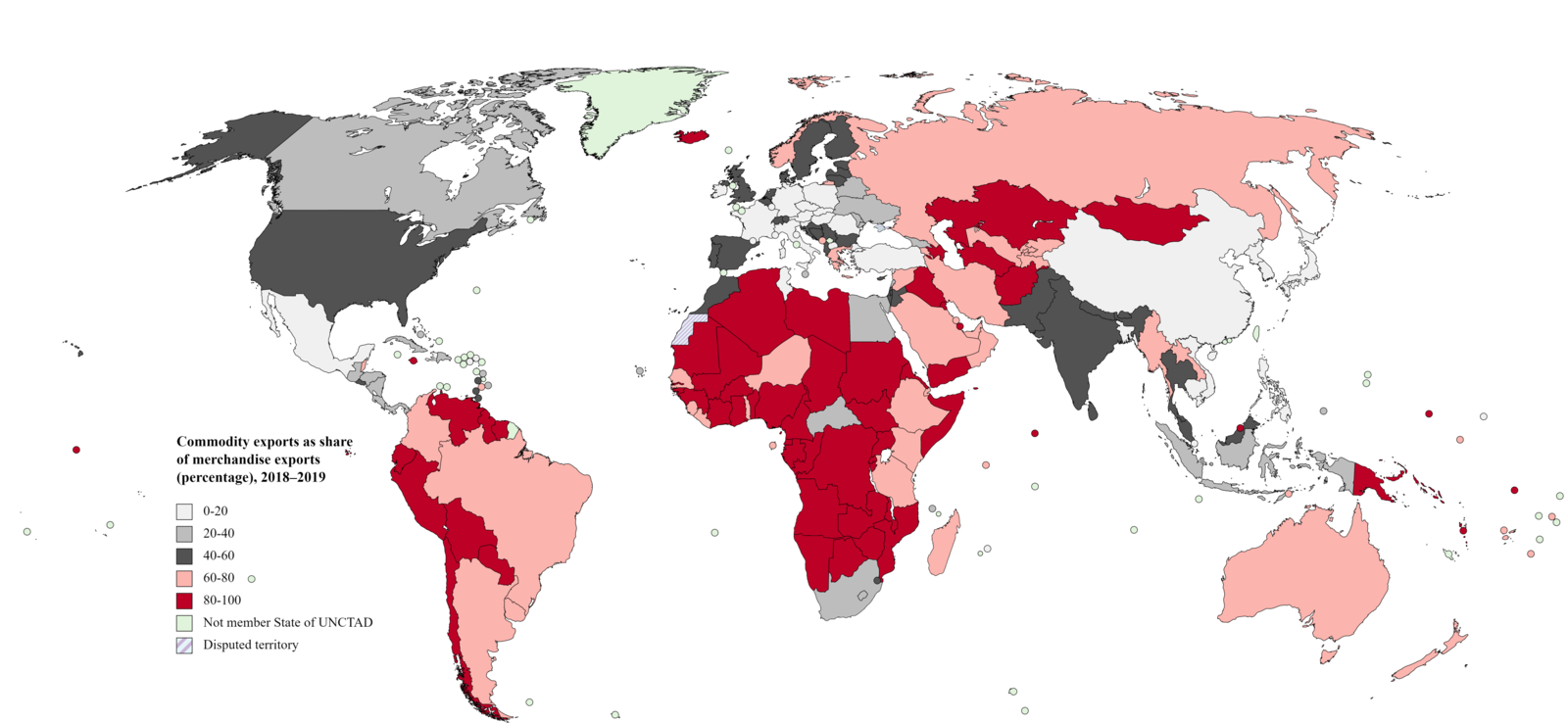 Commodity Dependence Commodity exports Commodity Dependence Countries StudySmarter