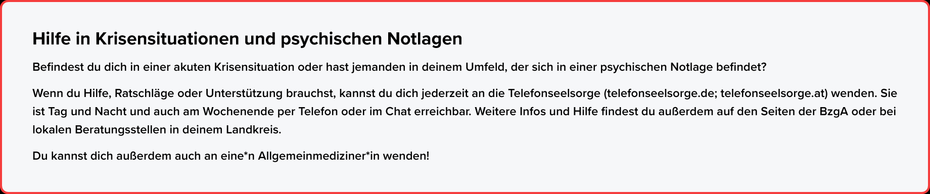 Vor Sonnenaufgang, Hilfe in Krisensituationen und psychischen Notlagen telefonseelsorge.de, telefonseelsorge.at, StudySmarter