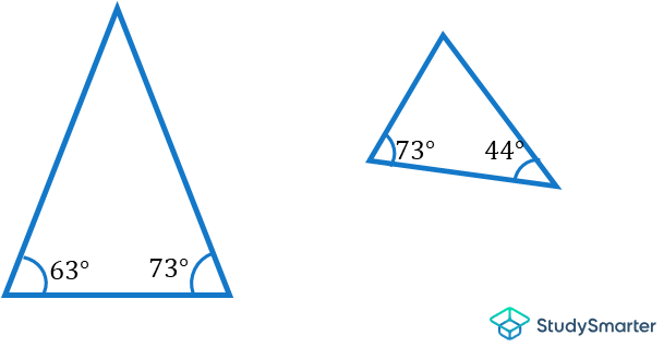 Similitude, Utilisation de la règle de l'angle, StudySmarter