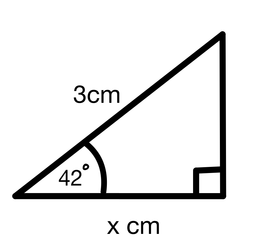 trigonométrie, exemple pour trouver le côté manquant, Jordan Madge