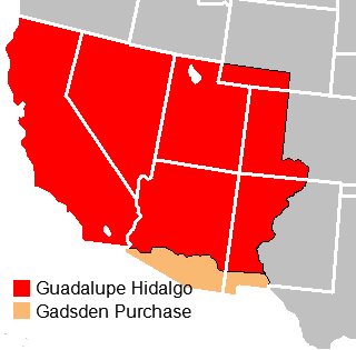 President Franklin Pierce Map of Gadsden Purchase  StudySmarter