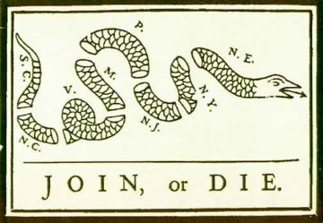 Patriots / Join or Die Poster / 91Ó°ÊÓ