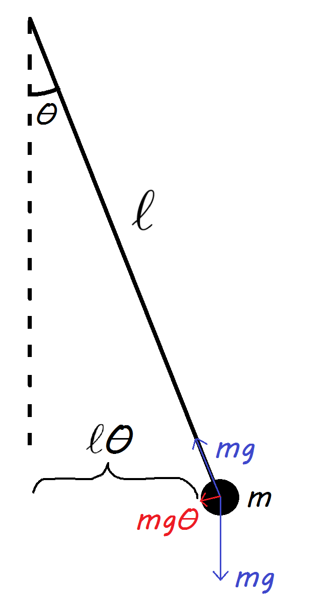 Période du pendule diagramme montrant les forces sur un pendule StudySmarter