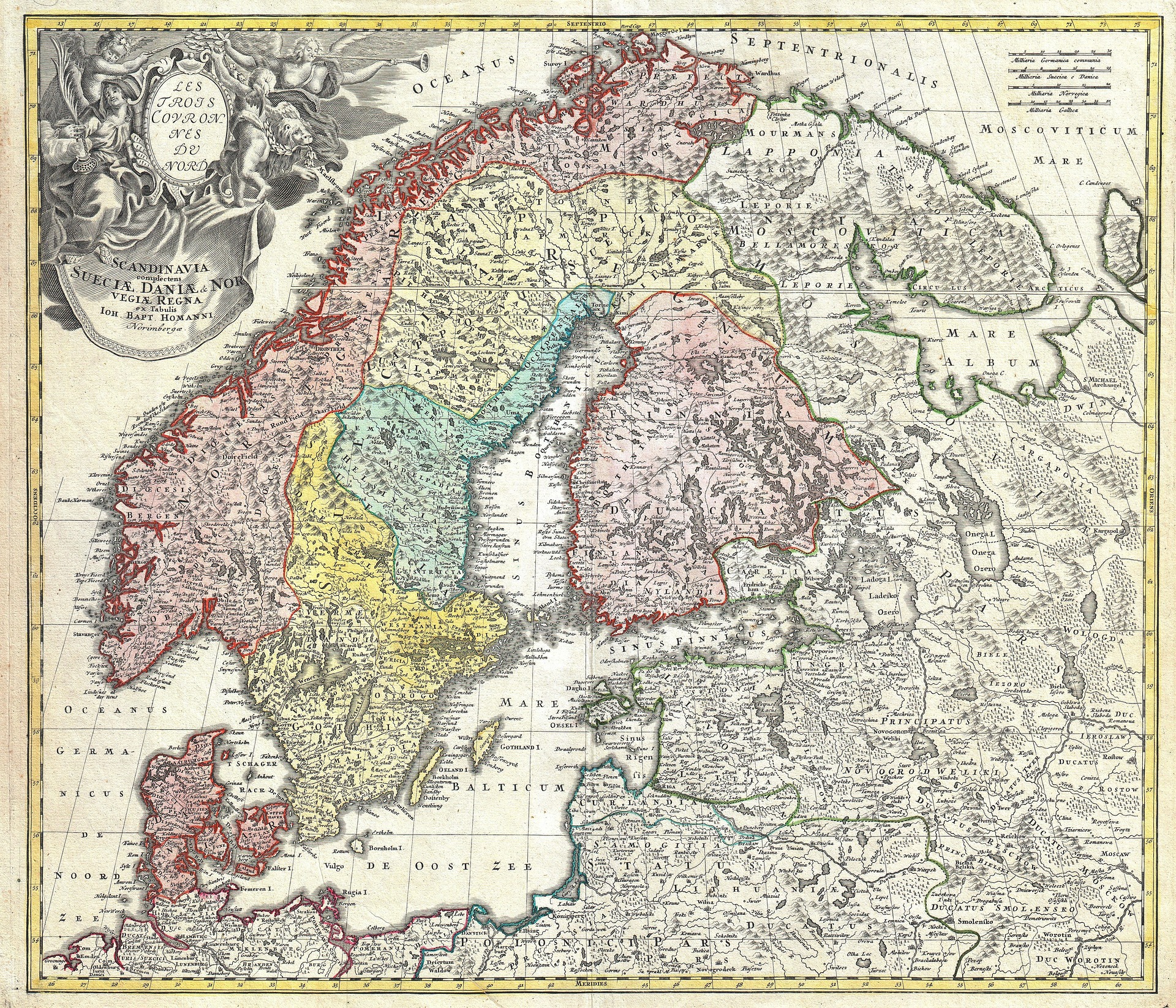 Gertrude and Claudius, Old map of Scandanavia, StudySmater