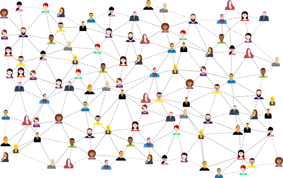 Mrs Dalloway, Illustration of Connection between people, StudySmarter