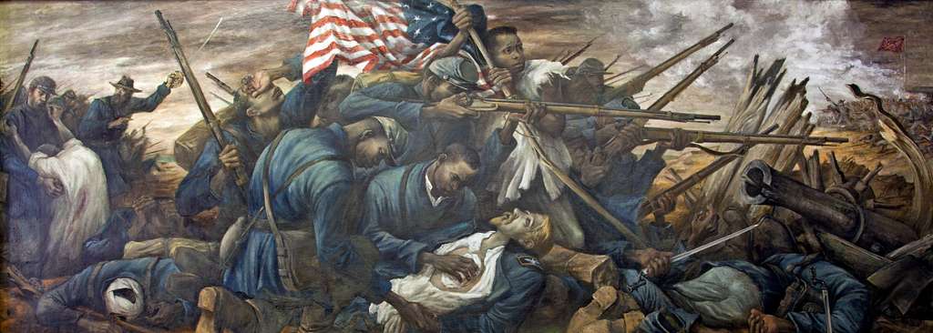 Frederick Douglass 54º Regimiento de Massachusetts mural StudySmarter