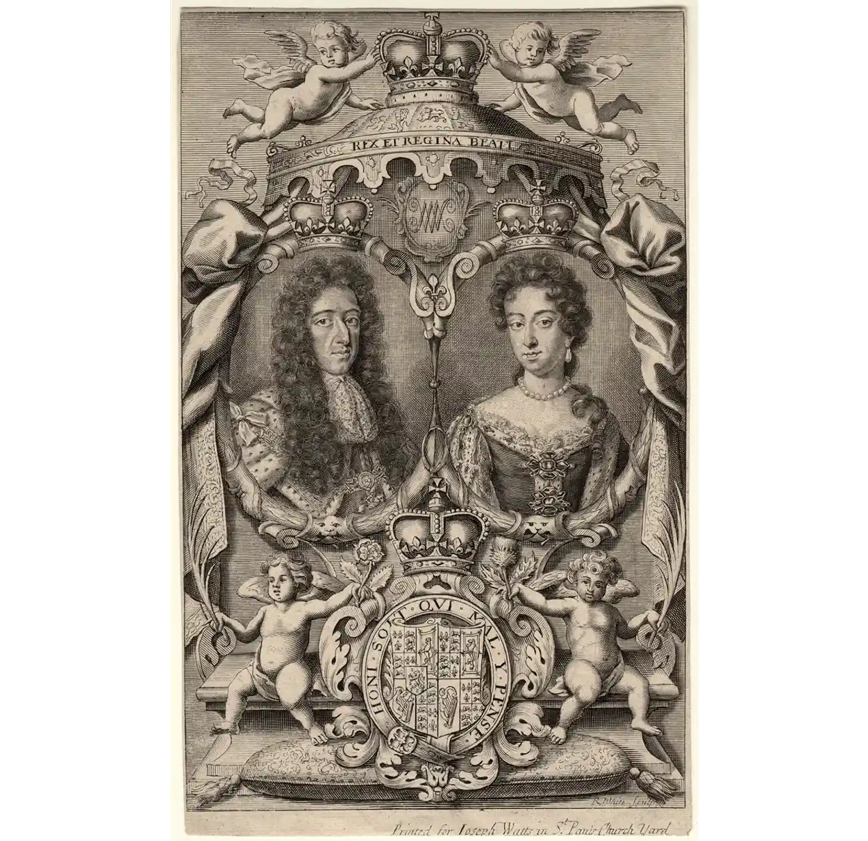 Carta de Derechos inglesa, Grabado del rey Guillermo III y su esposa la reina María, StudySmarter