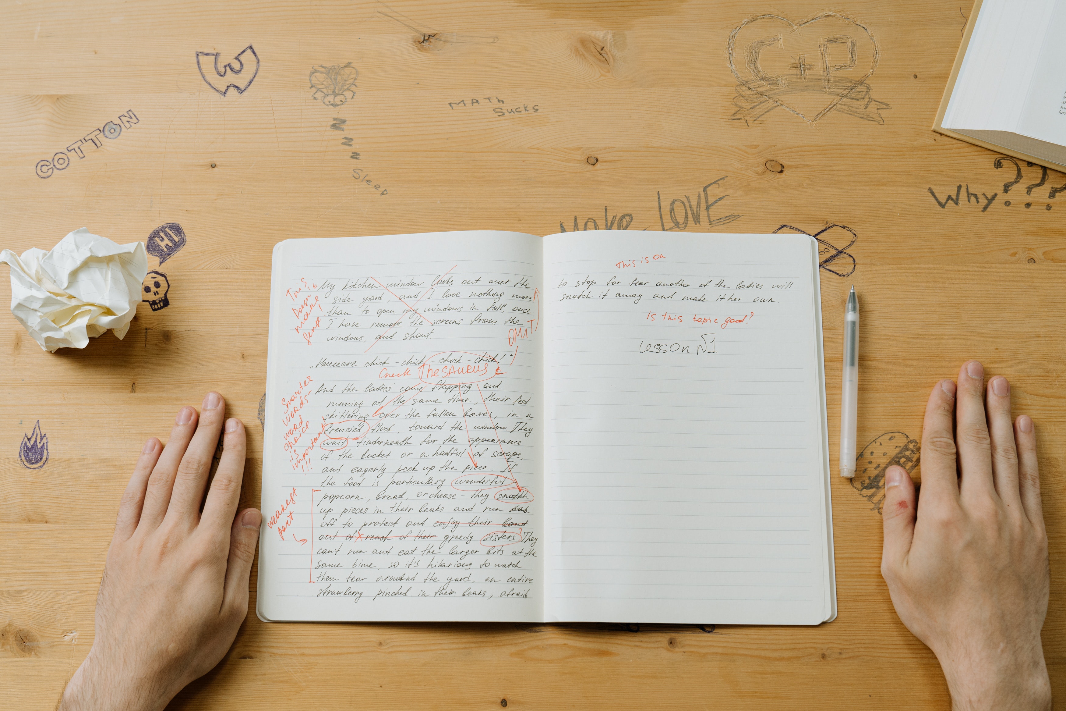 Essays, Corrected essay representing a close reading, StudySmarter