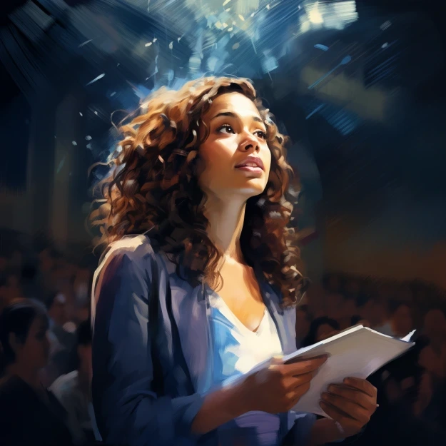 Law, Law student taking notes in a lecture theatre and listening to the professor, StudySmarter