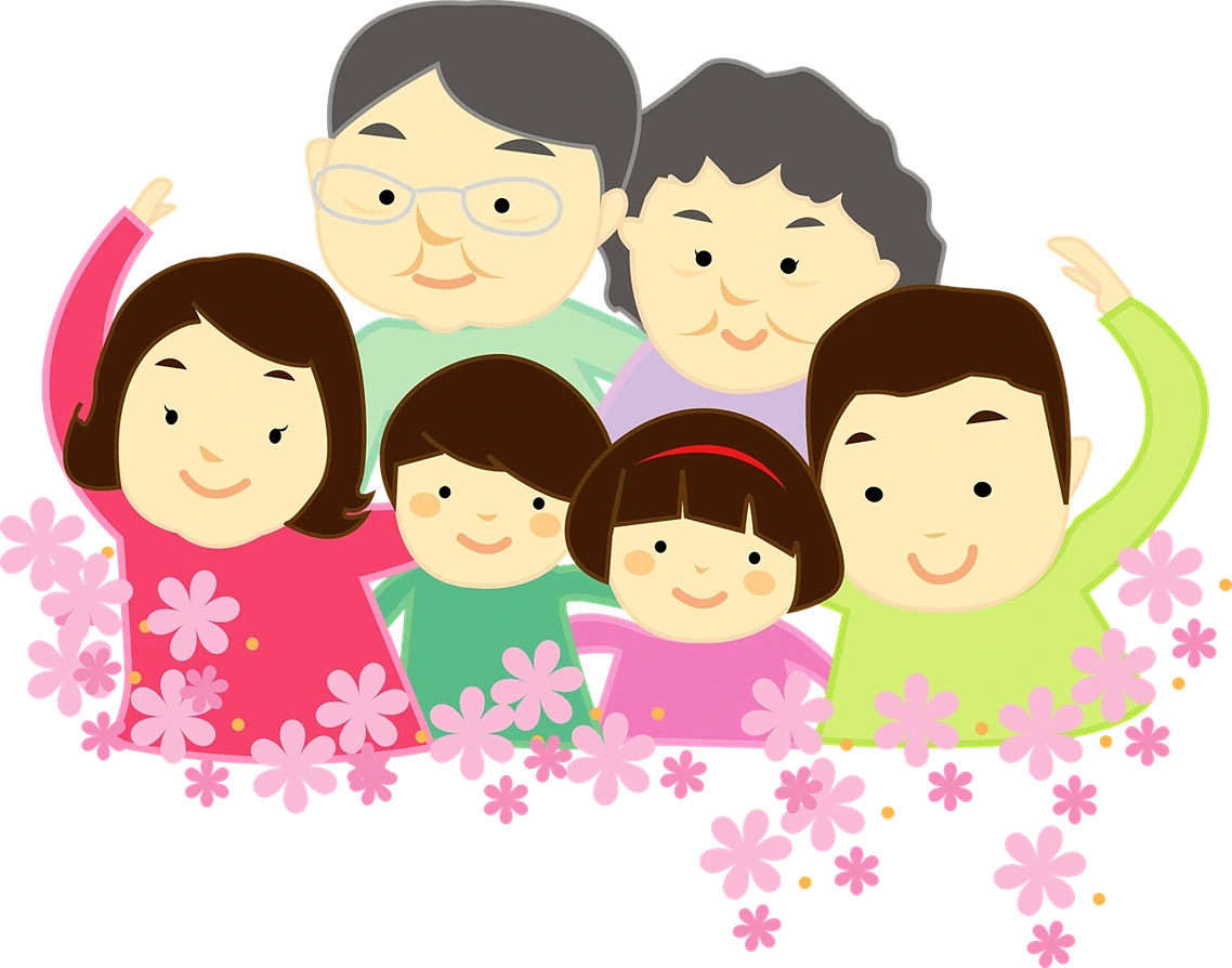 Talcott Parsons, family with children and grandparents, StudySmarter