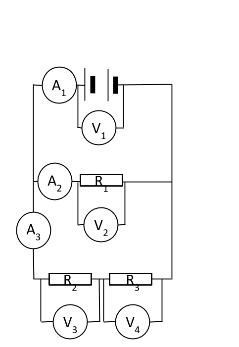 Circuits en série et en parallèle Diagramme d'un circuit avec des connexions en série et en parallèle StudySmarter