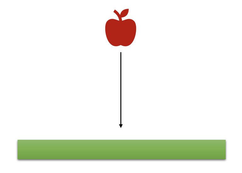Formes d'énergie L'image montre une pomme qui tombe sous l'effet de la gravité StudySmarter