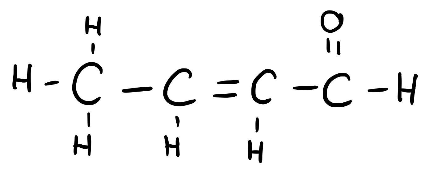 Fórmulas moleculares desarrolladas y semidesarrolladas 2-butenal fórmula desarrollada StudySmarter