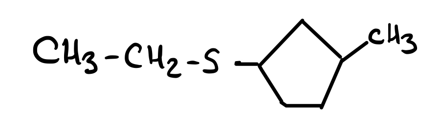 Tioles ejercicio nomenclatura sulfuro ciclico StudySmarter