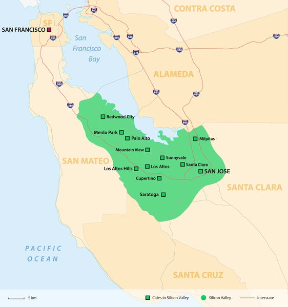 Perceptual Regions Silicon Valley StudySmarter