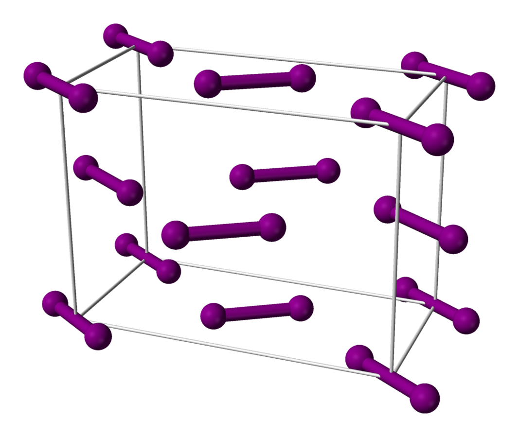Structure lattice, Cellule unitaire de l'iode, StudySmarter