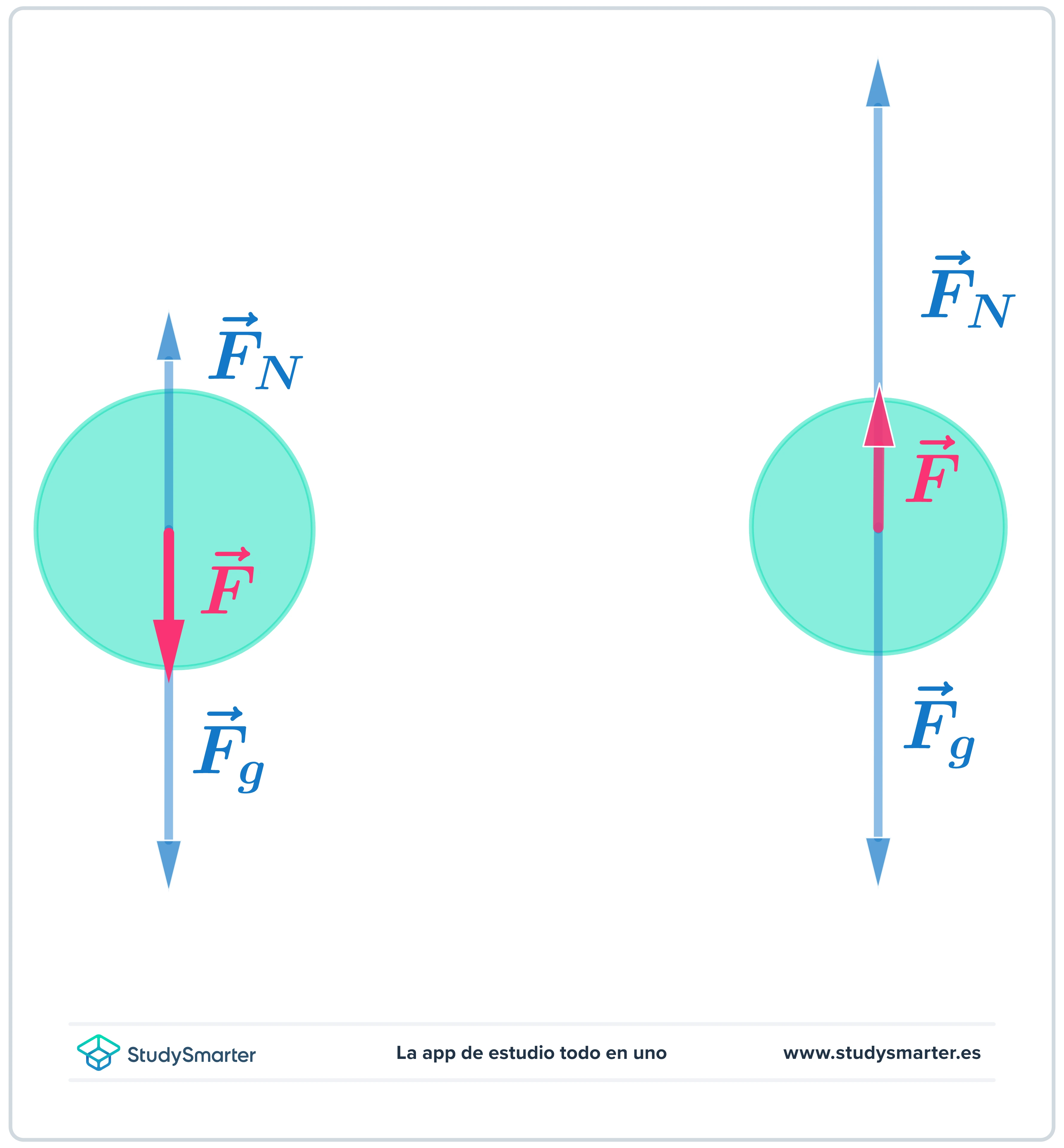 Movimiento circular Diagrama de cuerpo libre para un pasajero en la parte superior e inferior de una noria StudySmarter