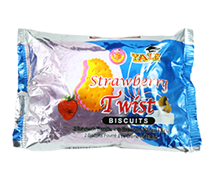 Twist Strawberry Cream Biscuit