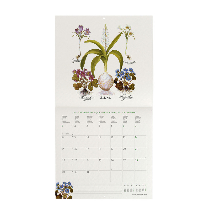 Legami Kalender 2024 Herbarium 30x29 cm - Photo Collection
