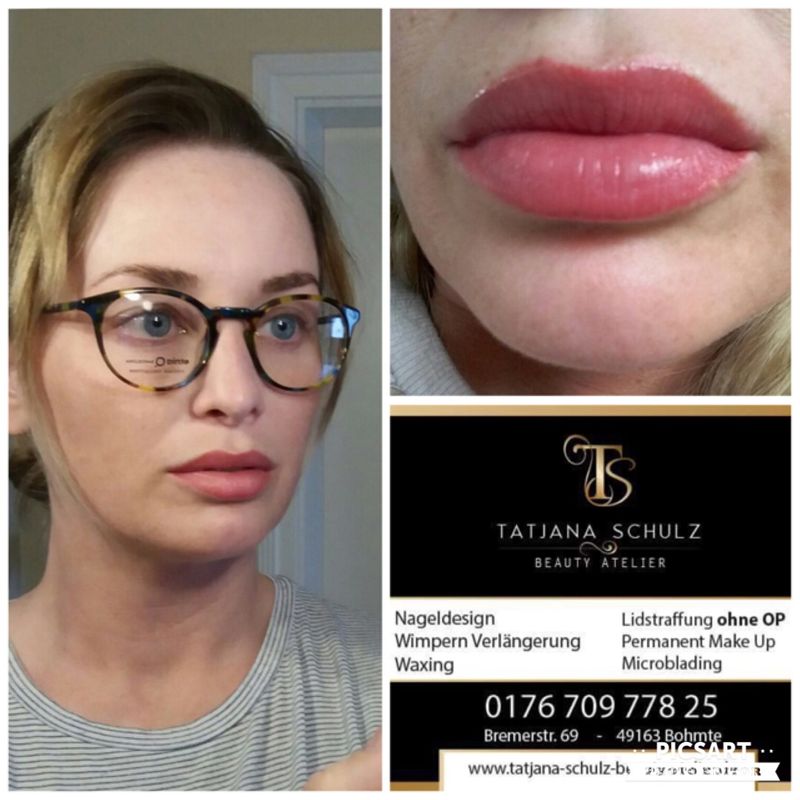 Lippen Pigmentierung mit Aquarell Thechnik