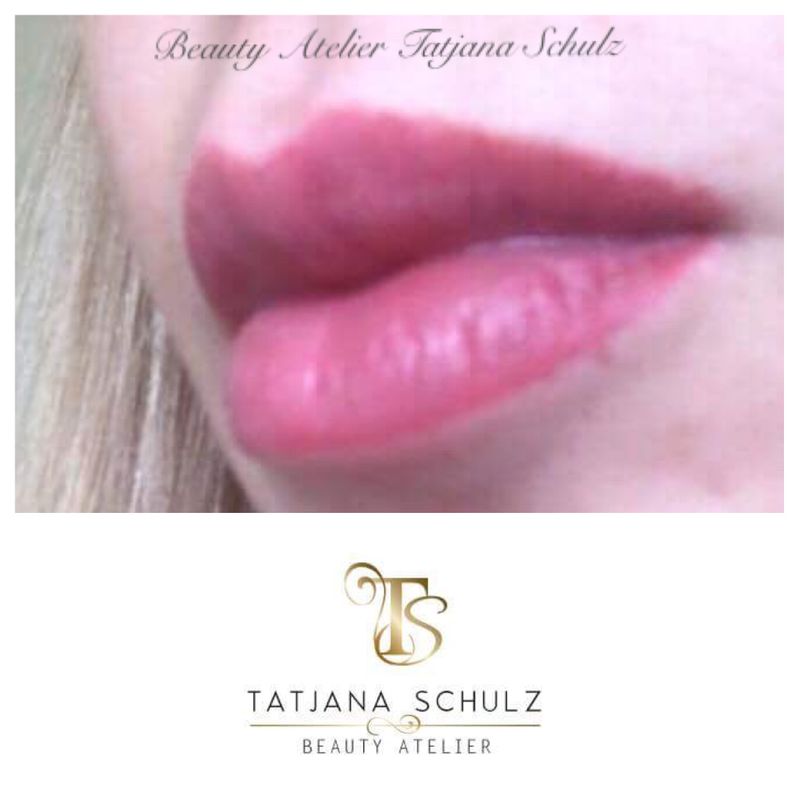 Lippen Pigmentierung mit Aquarell Thechnik. Abgeheilt