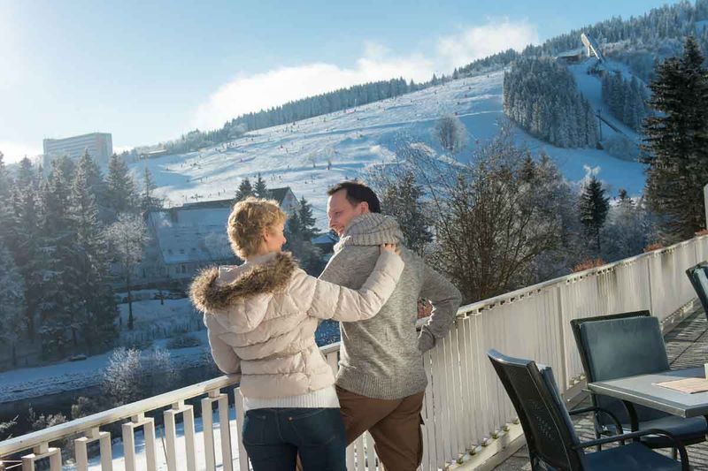 Terasse des Best Western Ahorn Hotel Oberwiesenthal