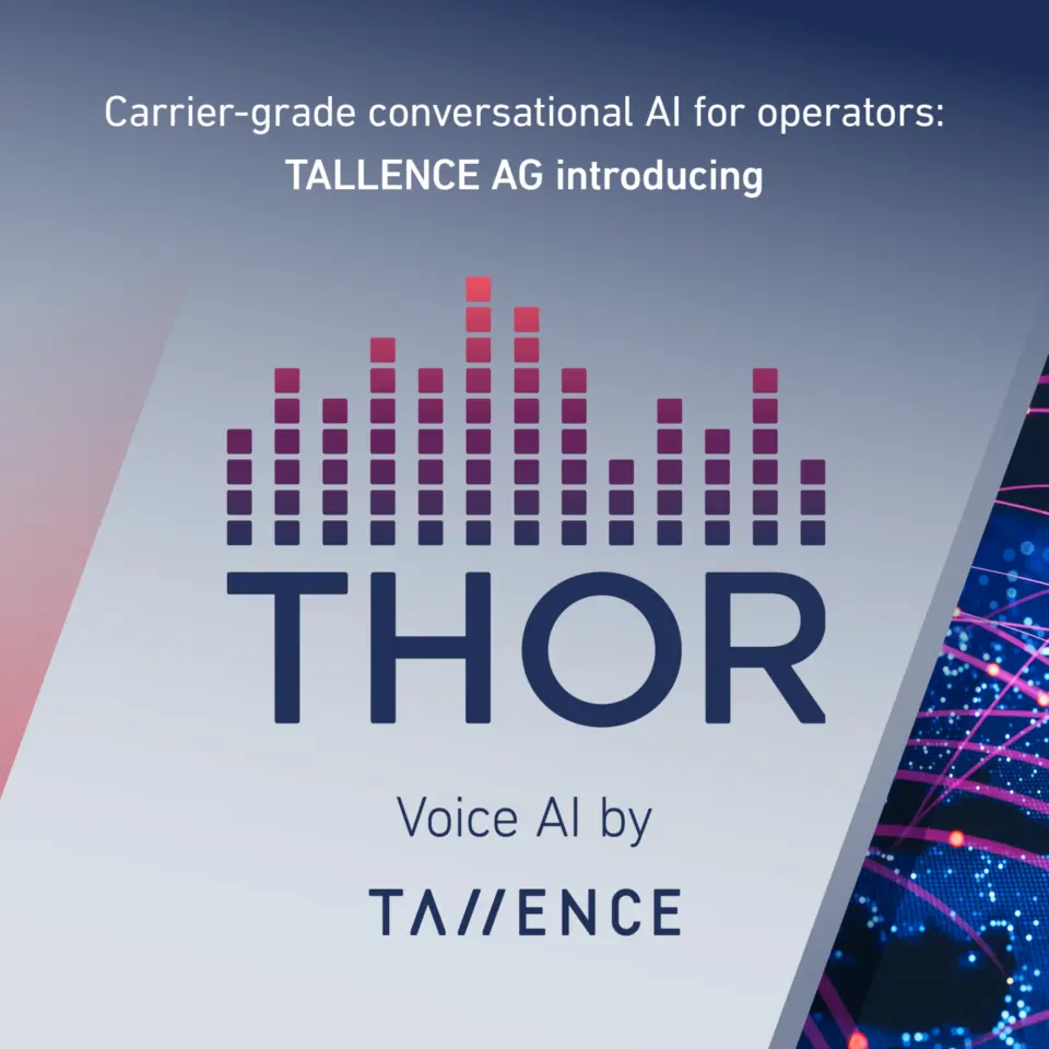 Carrier-grade conversational AI for operators: TALLENCE AG introducing THOR Voice AI by Tallence