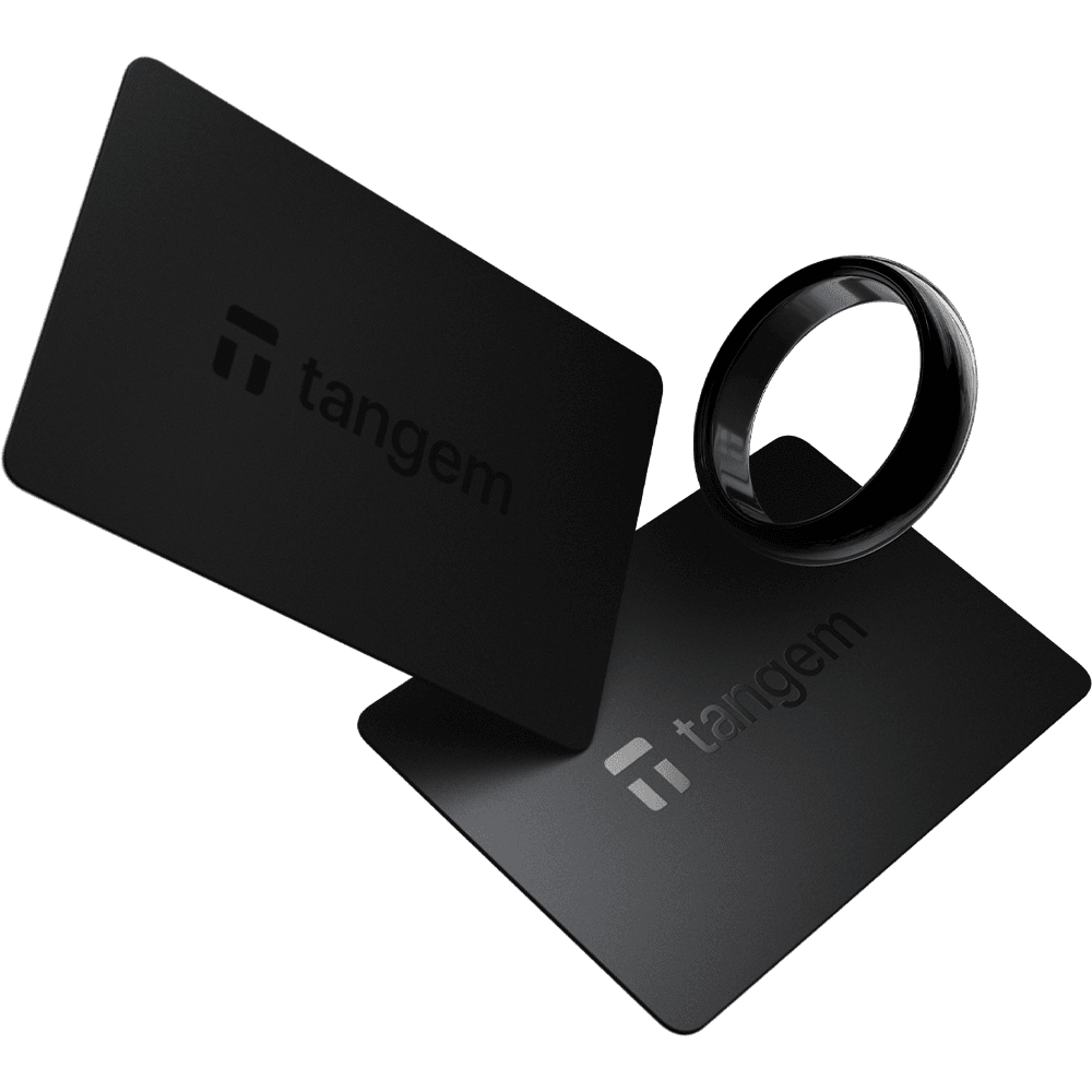 Tangem: Secure Hardware Wallet - Pack of 3. Ring & 2 cards. Trusted Cold Storage — 100% Offline Hardware Wallet