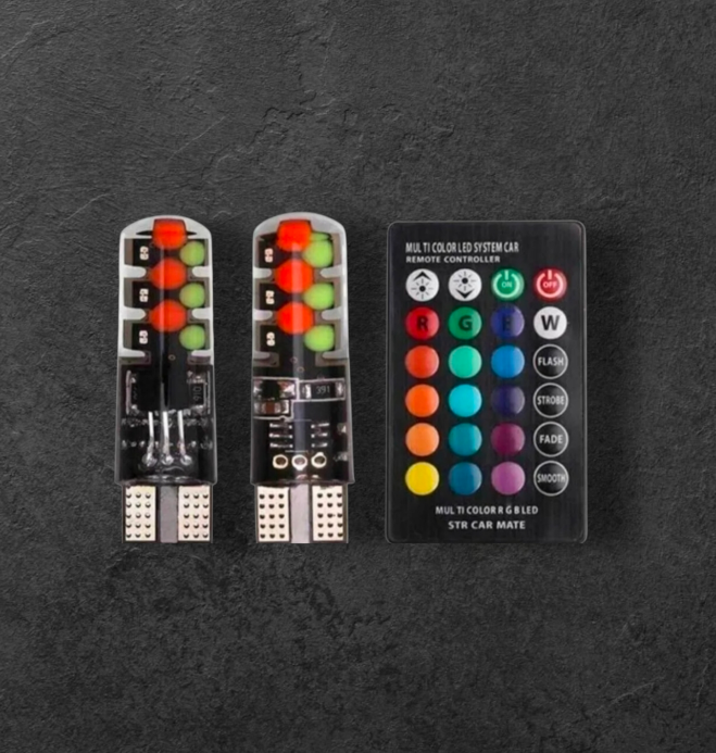 T10 PARK BENEKLİ AMPUL RGB KUMANDALI 