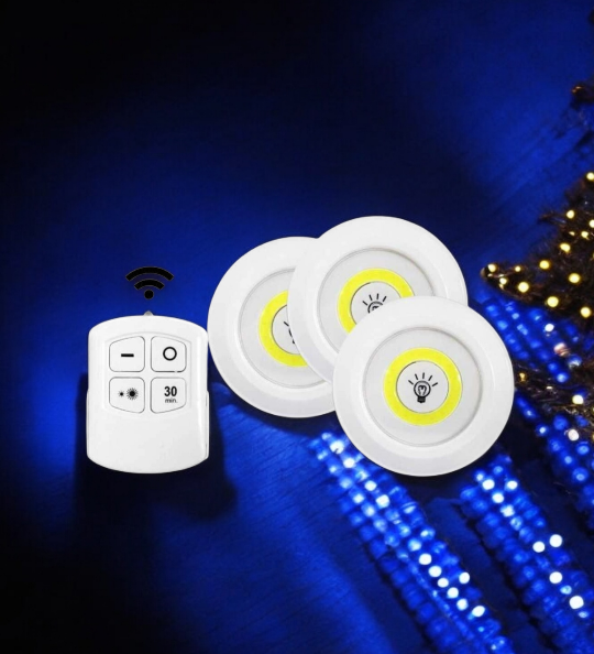 HAKDEM GROUP HG-3271 MASA ALTI LED 3LÜ DÜGMELİ PİLLİ