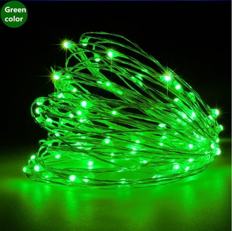 PERİ TEL LED PİLLİ 3MT YEŞİL