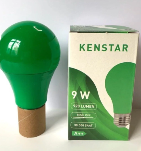 KENSTAR 9W LED AMPÜL YEŞİL E27 DUY 