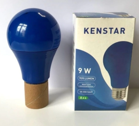 KENSTAR 9W LED AMPÜL MAVİ E27 DUY 