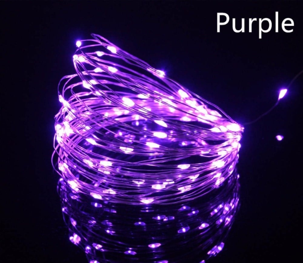 PERİ TEL LED PİLLİ 3MT MOR 